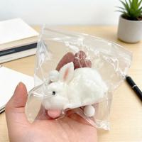 Jouet Squishy Lapin Blanc Géant Adorable en TPR Souple à Rebond Rapide, Jouet Sensoriel Anti-Stress pour le Soulagement de l'Anxiété, Idéal pour le Bureau et la Maison, pour Enfants et Adultes