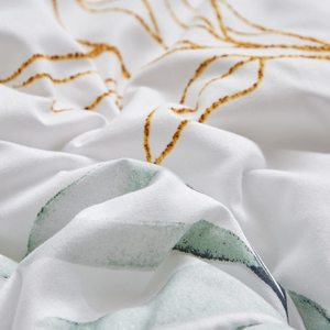 Set Selimut Mewah Bermotif 1 Selimut Berlapis 2 Sarung Bantal Ukuran Kustom Seprai Bernapas untuk Penggunaan di Rumah Grosir Pabrik - Product Image 5