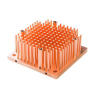 Dongguan Custom Cnc Square Round Pin Fin Heatsink Cooper Servers Cooler Cold Forging Led Light Cpu Radiateurs Heat Sink