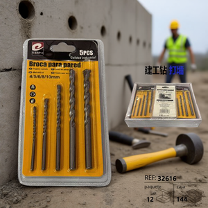 Broca Para Pared Wall Drill Bit 4 5 6 8 10mm Industrial Quality For Concrete And Brick Drilling - Product Image 2