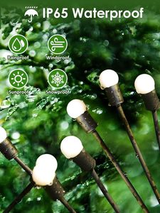 Lampes solaires Firefly 2026 améliorées, étanches IP65, à effet étoile vacillante, pour jardin, décoration paysagère RGB pour patio et cour - Product Image 6