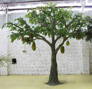 ต้นไม้ขนุนเทียมสำหรับตกแต่งบ้านสำนักงานนอกบ้านพืชผลไม้เทียมพืชเทียมในร่ม - Product Image 3