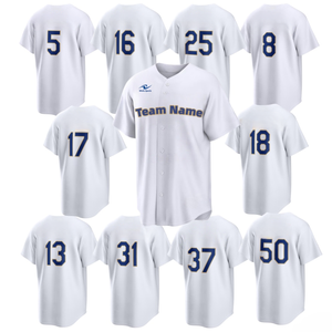 Maillot de baseball américain 2026 Gold Top Stitched pour joueur # 17 # 50 # 5 # 18 # 8 # 25 # 31 # 37 Light Custom - Product Image 1