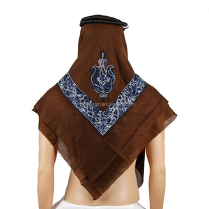 Sciarpa Araba da Uomo alla Moda, Shemagh Yemenita, Keffiyeh Ricamato a Mano, Hijab Kashmiri, Abbigliamento Islamico <span class=keywords><strong>Sufi</strong></span>, Masarhijab Omanita - Product Image 1