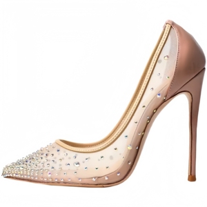 Sandali con Tacco a Spillo da Donna in Pelle di Lusso con Cinturino a Spirale e Suola Rossa, Chiusura Slingback alla Caviglia - Iconici <span class=keywords><strong>Tacchi</strong></span> Rossi da Donna - Product Image 4