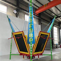 Trampoline commercial Euro 4-en-1 pour saut à l'élastique, trampoline mobile pour événements