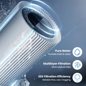 เครื่องกรองน้ำใต้ซิงค์โคเบคทัล 10000 แกลลอน วัสดุเกรดอาหารปลอดสาร BPA สำหรับระบบ WT-14UA-W - Product Image 1