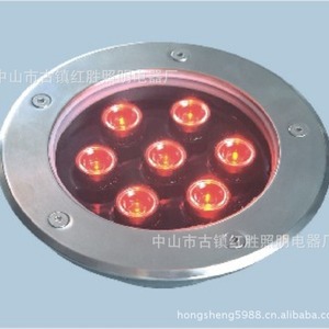 Luz LED empotrada en el suelo, 7 LED, blanco cálido, iluminación exterior para jardín y caminos - Product Image 2