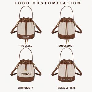 Bolso Mini Tipo Cubo <span class=keywords><strong>de</strong></span> Cuero PU con Logotipo Personalizado, Fabricante OEM ODM, Etiqueta Privada, Bolso Bandolera, MOQ Bajo, Venta al Por Mayor - Product Image 4