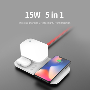 Chargeurs sans fil pour Apple Chargeur <span class=keywords><strong>Humidificateur</strong></span> multifonctionnel Chargement sans fil pour Iphone 14 13 Pro Max Lampe avec chargeur - Product Image 3