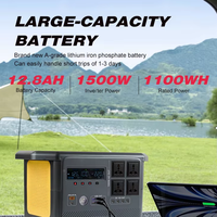 Station Portable 60Ah 768Wh LiFePO4 Onduleur à Onde Sinusoïdale Pure Contrôleur Solaire MPPT 1000W Batterie Externe Démarrage de Voiture Panneau Solaire
