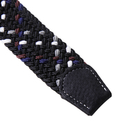 Service OEM, ceinture tissée plate pour hommes, design personnalisé de haute qualité, fournisseur de ceintures en toile tendance