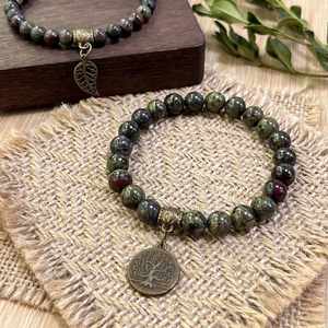 Bracelet en pierre naturelle avec perles de verre colorées, équilibreur énergétique, expert sans intermédiaire, prix de gros, réduction - Product Image 5
