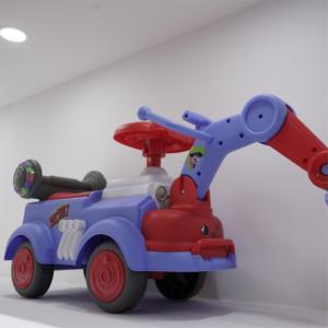 <span class=keywords><strong>Tractor</strong></span> y Excavadora Eléctricos de Plástico con Batería de Cuatro Ruedas para Niños, Unisex, con Música - Product Image 6