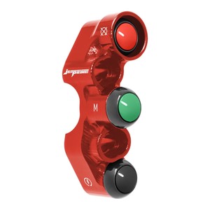 Interruptor de manillar derecho para Yamaha YZF-R6 (agujeros universales) (rojo) - Product Image 3