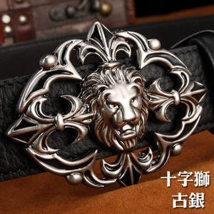 Hebilla <span class=keywords><strong>de</strong></span> Placa <span class=keywords><strong>de</strong></span> Identificación Occidental <span class=keywords><strong>de</strong></span> Aleación <span class=keywords><strong>de</strong></span> Zinc con Cabeza <span class=keywords><strong>de</strong></span> León Cruzada <span class=keywords><strong>de</strong></span> 3.8 cm <span class=keywords><strong>de</strong></span> Ancho, Cinturón <span class=keywords><strong>de</strong></span> Cuero Genuino Italiano <span class=keywords><strong>de</strong></span> Primera Capa Resistente - Product Image 4