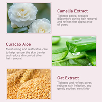 Crème dépilatoire OEM pour femmes, bras et maillot de bain, à l'aloe vera, céramide et niacinamide, douce, repousse lente, sans taches brunes, pour peaux sensibles