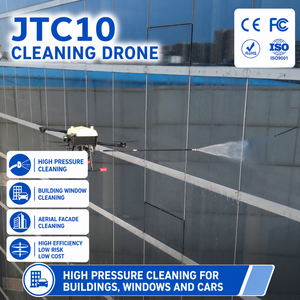 Drone de nettoyage haute pression UAV avec pulvérisation ciblée – Solution d'accès flexible pour les fenêtres des immeubles de grande hauteur, idéale pour les services publics - Product Image 1
