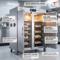 Elektrischer Buffet-Speisenwärmer für Gewerbe, Restaurant, Hotel, Edelstahl-Warmhaltevitrine mit Großer Kapazität