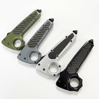 Cuchillo de Camping de Alta Calidad Micro Tech Edición Aluminio, Herramienta EDC de Bolsillo, Acero Inoxidable, Mango de Aluminio OEM