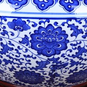 Jiadu Céramique Moderne Haute Température Cuit Bleu Blanc Porcelaine Poisson pour Bassin Pots de Fleurs Décoratifs Plantes d'Intérieur Maison - Product Image 3