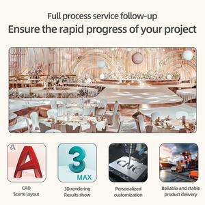 Bancone da <span class=keywords><strong>Bar</strong></span> di lusso con barra di nozze all'aperto per uso commerciale con barra <span class=keywords><strong>a</strong></span> Led in acciaio inossidabile con piedistallo bianco resistente - Product Image 6