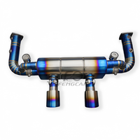 Sistem Knalpot Catback Titanium Alloy OEM/ODM untuk Porsche 911 991.2 Carrera 3.0T 2016-2017, Peredam Suara Performa Tinggi, Pas Presisi OEM 1:1