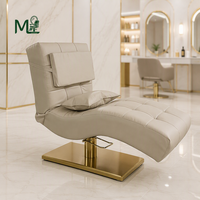 Nouveau Lit de Beauté Électrique en Forme de S Doré pour Cils, Table de Massage Tatouage Courbée Ajustable pour Salon, Spa et Soins du Visage