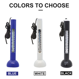 수영장을위한 럭셔리 플로팅 수온계 큰 수레 스케일 플라스틱 소재 코드 럭셔리 플로팅 수영장 온도계 - Product Image 3