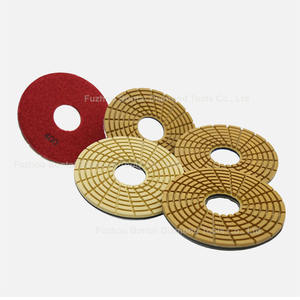 Tampons de polissage de sol en résine haute brillance Klindex 140mm personnalisables pour <span class=keywords><strong>pierre</strong></span> de granit et de marbre de quartz - Product Image 4