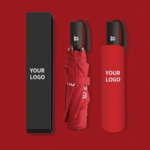 Customized Logo Foldable Cheap Promotional Gift High Quality Compact Automatic Uv Protection Rainproof Travel <b>Umbrella</b> - Product Image 2