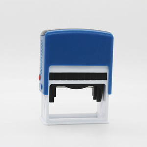 Rectángulo 47*18mm marca de autoentintado azul Oficina sello automático <span class=keywords><strong>Stamos</strong></span> de goma automático - Product Image 3