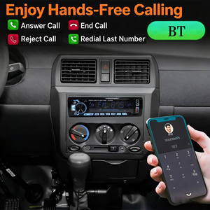 1 Din Car MP3 Multimedia Player BT Wireless Audio FM Radio USB TF AUX Input Universal Car <b>Stereo</b> <b>System</b> universal for cars - Product Image 5