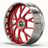 Rines de Aleación Forjados Personalizados de 2 Piezas SL 28x10 30X9.0 30x10, 6x139.7 con Borde Profundo Pulido, Rines de Lujo para SUV de Alto Rendimiento