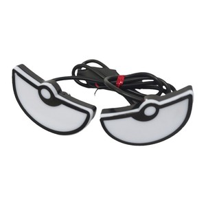 Lumière triangulaire pour plaque d'immatriculation de moto, 50 mm, plastique blanc, accessoire de modification universel pour l'arrière - Product Image 3