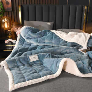 Tùy Chỉnh Sang Trọng Rắn Flannel Lông Cừu Sữa Nhung <span class=keywords><strong>Sherpa</strong></span> Chăn Ném Dày Mềm Ấm Chăn Cho Giường Đôi Mùa Đông Bán Buôn - Product Image 6