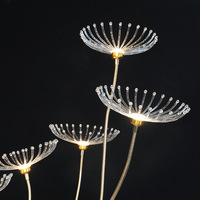 Nouveau design GreenLife GW-L410 AC, lampadaires de mariage, luminaires de salle de banquet, en fer forgé électroplaqué, 8 têtes, décoration pissenlit, longs, IP65