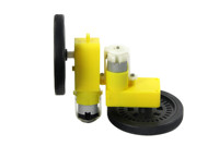 Moteur DC Feetech Mini 130 TT avec boîte de vitesses et roue à rotation 360° certifiée CE pour voiture robot intelligente, jouet RC, loisirs créatifs pour garçons