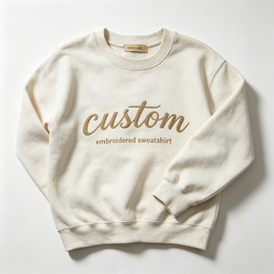 เสื้อสเวตเชิ้ตปักลายตามสั่ง พรีเมียม คอกลม สำหรับผู้ชาย สตรีทแวร์ โลโก้สั่งทำ แบรนด์ส่วนตัว รับผลิตแบบ OEM ODM - Product Image 3