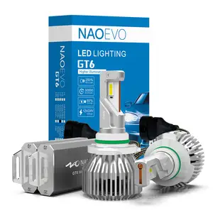 NAO-faro Led Canbus GT6, accesorios de Faro, H13, 9005, 9006