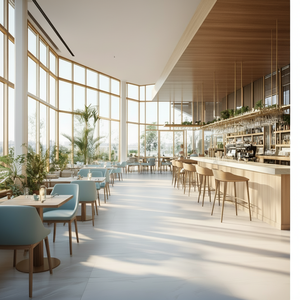 Petit meuble moderne pour café LUX Bois/Métal/Marbre/Verre Vitrines Conception CAO 3D gratuite Garantie de 5 ans pour Coffee Shop - Product Image 1