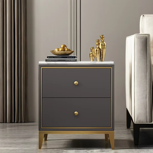 아파트 또는 병원을위한 실버 Soho <span class=keywords><strong>Nightstand</strong></span> 드레서와 가슴 3 in 1 현대 이탈리아 왕 침실 세트 - Product Image 5