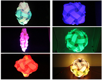 Abat-jour de lampe en forme de puzzle, abat-jour de lampe de taille M, assemblage personnel, lumières de puzzle IQ, lampe de puzzle