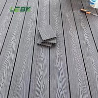 Platelage Wpc Grain respectueux des budgets 3d Texture Patio Decking Cool Color Timbertech Composite Deck pour projet