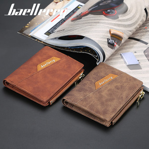 Baellerry <b>Men's</b> <b>Wallet</b> Slim PU Leather Zipper Coin Purse Multi Card Slot Everyday Use - Product Image 3