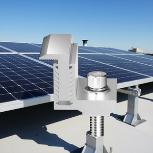 Soporte Ajustable para Panel Solar con Montaje en Z, Abrazaderas de Extremo de 35-50 mm, Sistema de Montaje en Techo Anodizado D0100HRIJS6 - Product Image 2