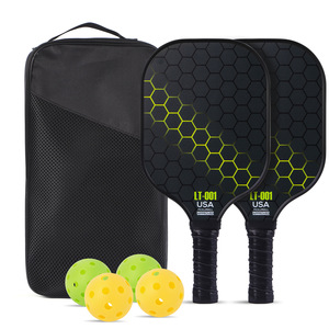 Palas de Pickleball LT-002 de Fibra de Vidrio de 13.4 mm, Aprobadas por la USAPA, Equipo Deportivo para Entrenamiento al Aire Libre con Pelotas y Bolsa de Transporte - Product Image 3