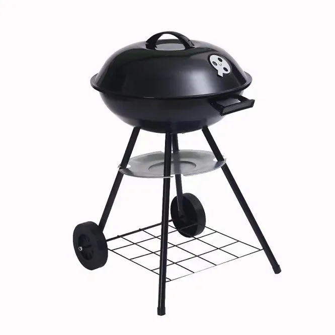Outdoor charcoal grill Grill for 3-5 persons Camping Apple stove with wheels BBQ grill