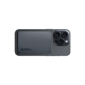 USAMS 2025 Best Seller Chargeur sans fil magnétique ultra fin en alliage d'aluminium + verre avec logo personnalisé, batterie externe 5000 mAh - Product Image 3