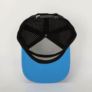 BSCI Wholesale Custom 6 Panel Sport <b>Flat</b> Brim Performance Unisex <b>Hat</b> High Quality Rubber Patch Logo Polyester Hip Hop Fashion - Product Image 6